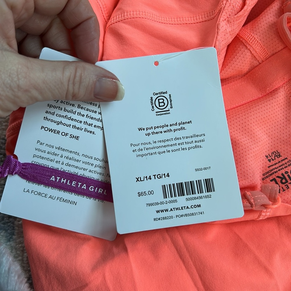 Athleta girl dress xl/14 NWT retail 65 - Picture 4 of 5